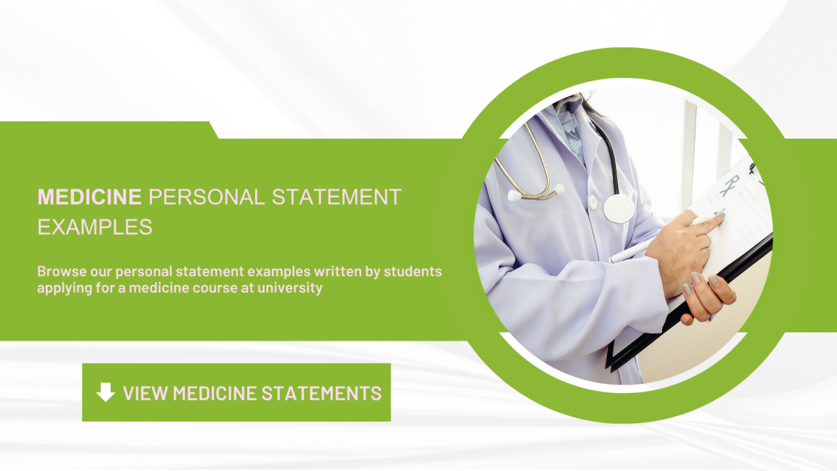 medicine personal statement studential